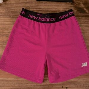 Girls new balance pink athletic shorts